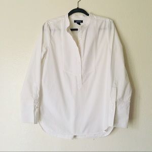 Lands end button up tunic top